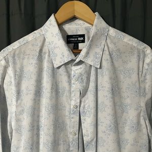 Express long sleeve button down shirt. Large tall